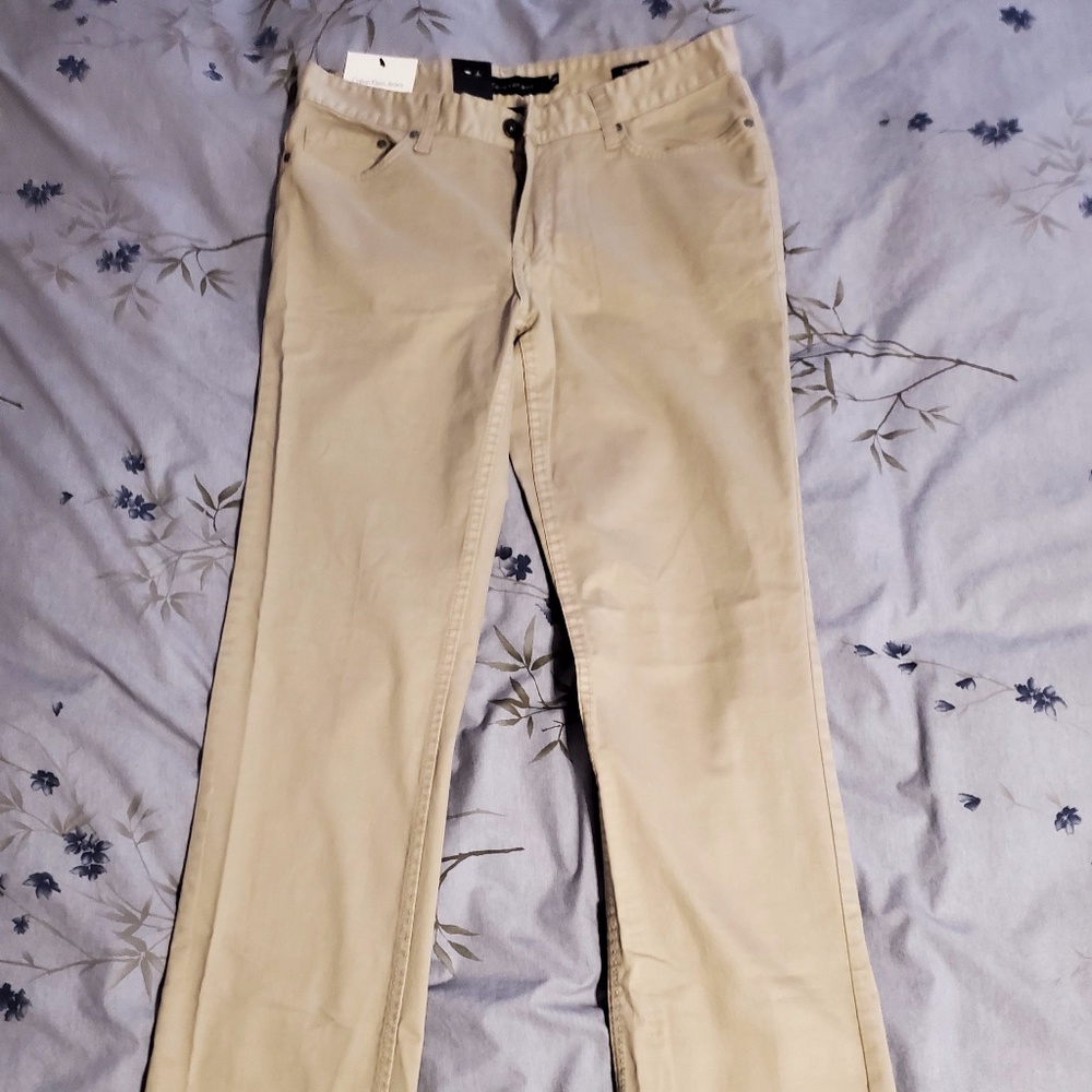 Calvin Klein Straight Leg Khaki Pants 32X34